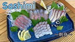 SASHIMI Platter with 4 types of Sashimi and 3 sauces 〜刺身〜 | easy Japanese home cooking recipe