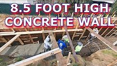 Build a GIANT Concrete Retaining Wall -- Unbelievable Construction Skills Revealed