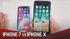 So sánh nhanh iPhone 7 và iPhone X