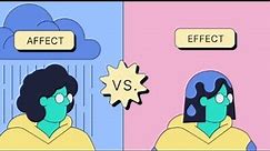 Affect vs effect