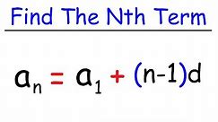 How To Find The Nth Term of an Arithmetic Sequence