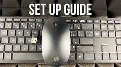 HP Pavilion All-in-One 24-xa0029c, i5-9400T Keyboard & Mouse Set Up Guide