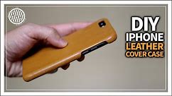 [Leather Craft] DIY Iphone leather case / How to make Leather phone case