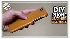 [Leather Craft] DIY Iphone leather case / How to make Leather phone case