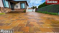 MASSIVE Paver Driveway Install with Concrete Steps and Sealing Process!