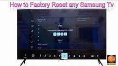 how to factory reset samsung Led Tv 8 series