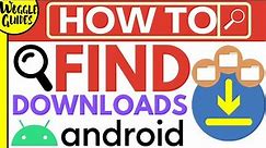 How to find downloads on Android