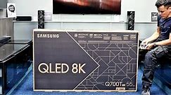 Samsung 8K QLED 2020 Q700T 55" Unboxing, Setup with 8K Demo Videos. Entry level 8K