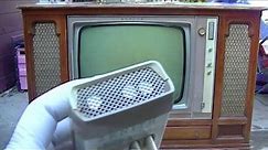 1961 Zenith Space Command Black And White Television Console Analysis2