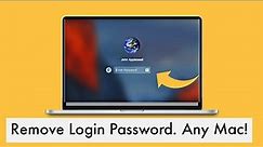 How to disable password login from Macbook | Turnoff login screen from Mac