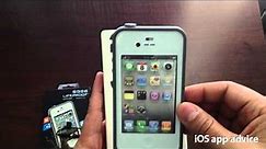 White LifeProof case for iPhone 4 & 4S unboxing (2nd Gen)