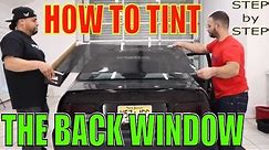 How to Tint a Back Window / Step by Step (winning window tints)