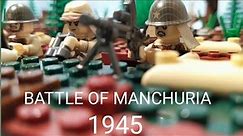 Lego Soviet -Japan war. WW2 Stop motion animation. Battle of Manchuria 1945