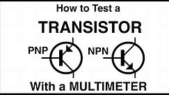 How to test a TRANSISTOR with a multimeter PNP or NPN MF#63