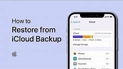 How To Restore iPhone from iCloud Backup