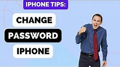 How To Change Iphone Password