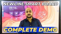 Newline Interactive Flat Panel ⚡ Complete Demo 🔥🔥🔥 How To Use Smart Board ⚡ Smart Board Demo