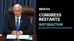 Mitch McConnell, Mike Pence and Chuck Schumer speak after Capitol overrun by rioters | ABC News