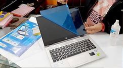 Laptop Screen Protector installation without bubble for Hp, Dell or MacBook pro