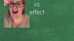 Grammar trick to remember the difference between affect & effect. Click on the link to watch!