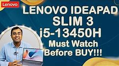 Lenovo Laptop ideaPad slim3 15IRU8 Intel Core i5-13420H 83EM0023IN Latest 2024 with ADP Review Hindi