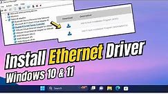 How to Download & Install Ethernet Driver on Window 10/11 - (2023)