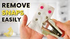 How to Remove Plastic KAM & Metal Snap Fasteners Easily & Quickly leaving fabric intact | So Simple!