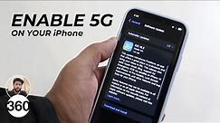 How To Enable 5G on Your iPhone