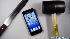Apple iPhone 5 Hammer Drop & Knife Scratch Test