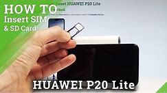 How to Insert SIM & SD in HUAWEI P20 Lite - Install Nano SIM and Micro SD Card |HardReset.Info