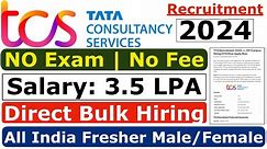 TCS Recruitment 2024| TCS hiring Freshers | Latest Hiring | TCS JOBS | OFF Campus Placements