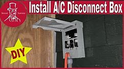 How to Install an AC Disconnect Box | Electric Shut Off Box for Mr Cool Heat Pump a/c Condenser