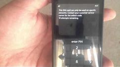 Carrier Unlocking my AT&T Nokia Lumia 520 Windows 8 phone with Sim Pin for first time