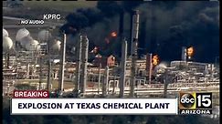 Chemical plant fire in Port Noches, Texas