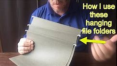 How I use these Hanging File Folders