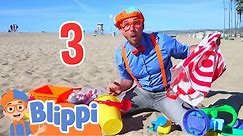Blippi Visits The Beach and Learns Numbers | Educational Videos For Kids