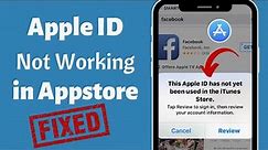How To Fix Apple Id Not Working in App Store | This Apple Id Has Not Yet Been Used in Itunes Stores