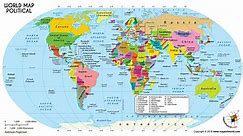Robinson Projection Map | World Map Robinson Projection