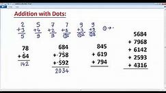 Vedic Maths - Addition with Dots