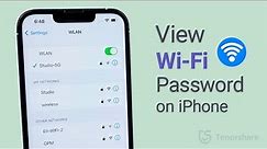 How to View WiFi Password on iPhone/iPad (2 Ways)