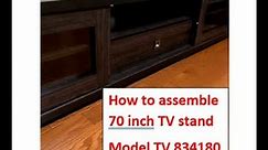 Review on how to assemble TV stand model TV834280 made by Baxton Studios.