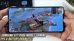 Samsung Galaxy A71 PUBG Mobile Gaming test 2023