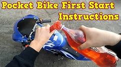 Pocket Bike 50cc - First Start Instructions - Mini Moto 49cc PS77 from Nitro Motors