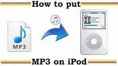 How to upload MP3 files to an iPod
