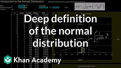 Introduction to the normal distribution | Probability and Statistics | Khan Academy