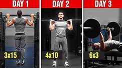 The Best 3-Day Workout Split for Muscle Growth (Full Program)