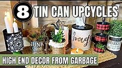 Upcycle Tin Cans / Creative Recycling Ideas for Fun Decor!