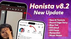 Honista v8.2 Full Tutorial | iOS Emojis+Fonts+Remention Story | Honista iPhone Story New Update 2024