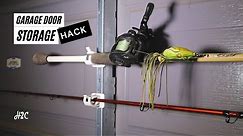 Garage door fishing rod storage hack Cheap Easy Amazon