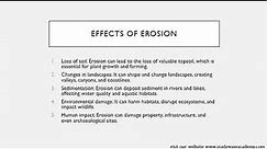 Understanding Erosion: Causes, Effects, and Prevention